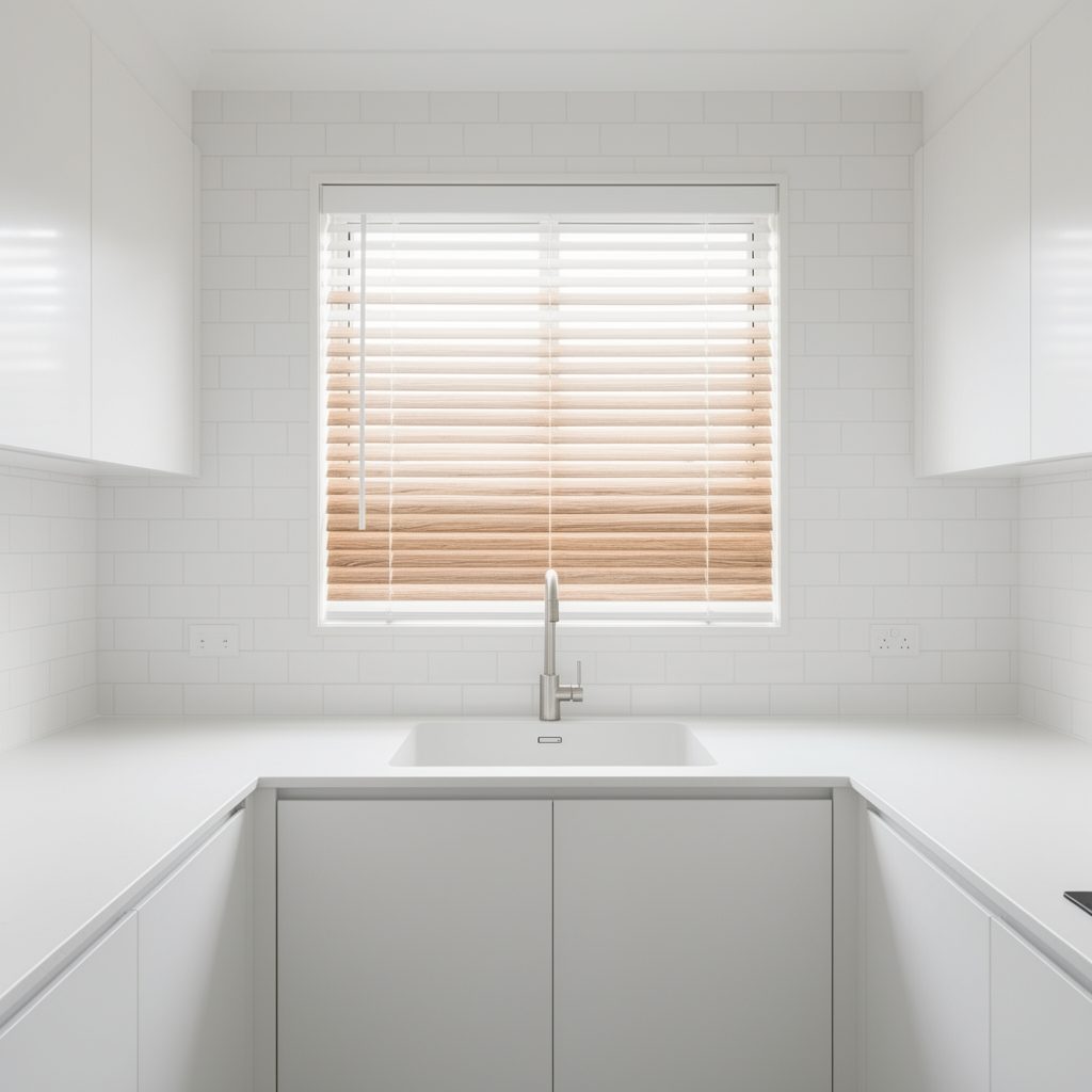 Faux Wood Blinds in Galveston